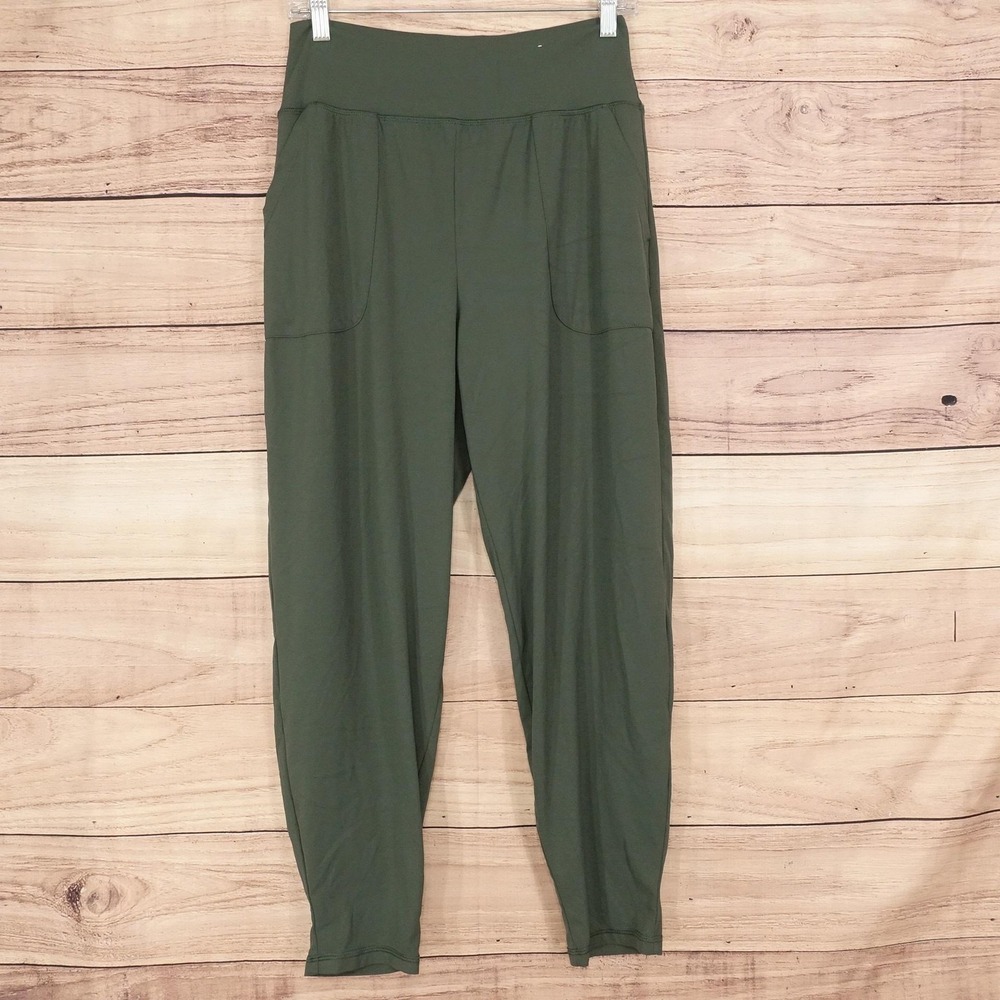 Old Navy Pants Womens M Green High-Rise Jogger StudioSmooth Go-Dry Active